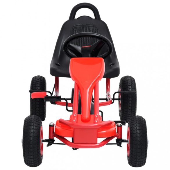 Piros pedálos gokart pneumatikus gumikkal