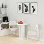 fehér szerelt fa bisztróasztal 60 x 60 x 75 cm