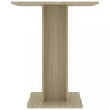 sonoma tölgy színű szerelt fa bisztróasztal 60 x 60 x 75 cm