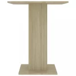 sonoma tölgy színű szerelt fa bisztróasztal 60 x 60 x 75 cm