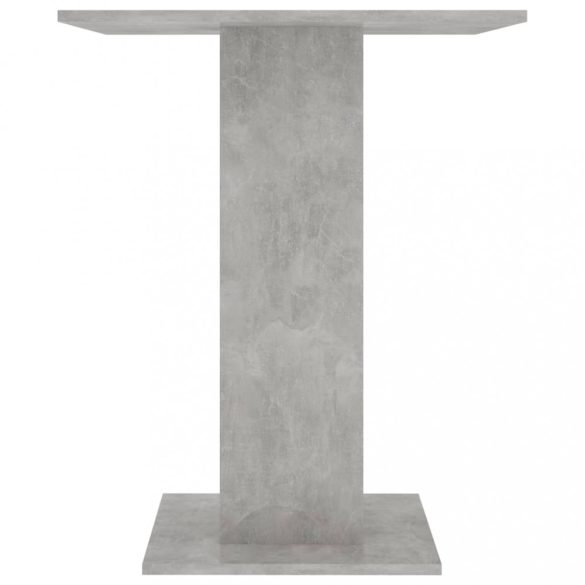 betonszürke szerelt fa bisztróasztal 60 x 60 x 75 cm