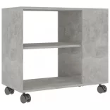 betonszürke szerelt fa kisasztal 70 x 35 x 55 cm