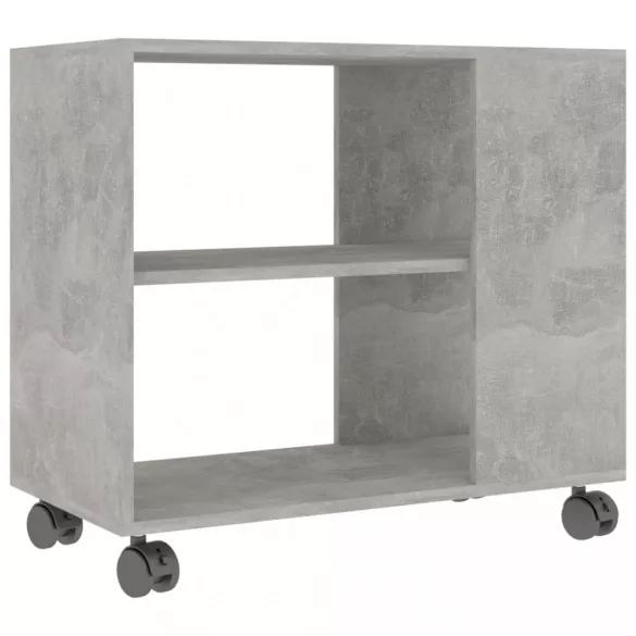 betonszürke szerelt fa kisasztal 70 x 35 x 55 cm