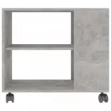 betonszürke szerelt fa kisasztal 70 x 35 x 55 cm