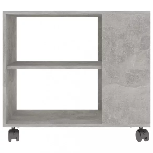 betonszürke szerelt fa kisasztal 70 x 35 x 55 cm