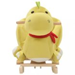 limezöld plüss hintasárkány háttámlával 60 x 32 x 53 cm