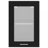 “Lyon” fekete szerelt fa függő üvegszekrény 40 x 31 x 60 cm