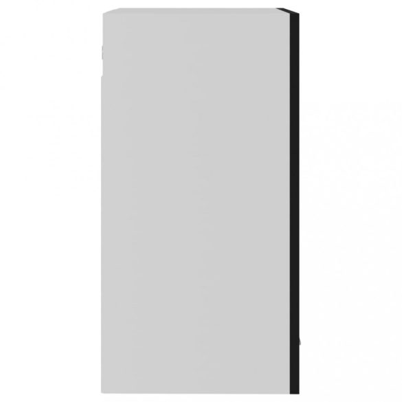 “Lyon” fekete szerelt fa függő üvegszekrény 40 x 31 x 60 cm