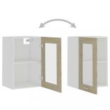 “Lyon” sonoma tölgy szerelt fa függő üvegszekrény 40x31x60 cm