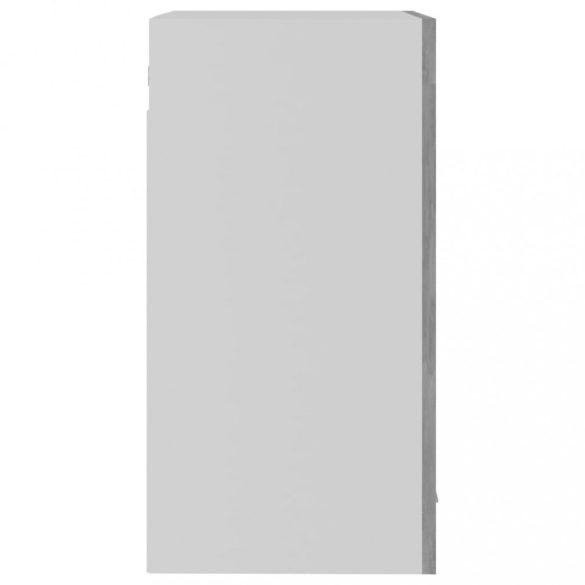 “Lyon” betonszürke szerelt fa függő üvegszekrény