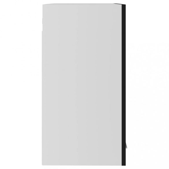 “Lyon” fekete szerelt fa függő üvegszekrény 60 x 31 x 60 cm