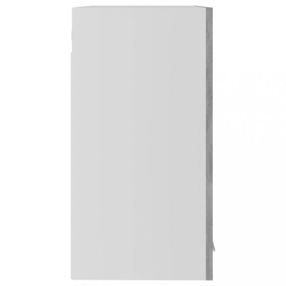 “Lyon” betonszürke szerelt fa függő üvegszekrény