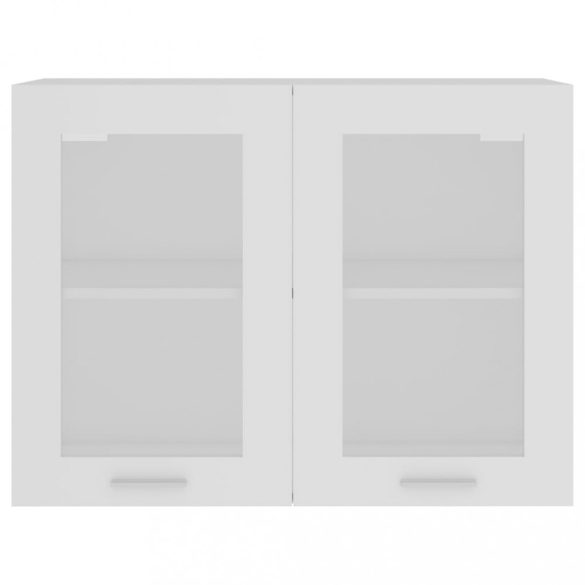 “Lyon” fehér szerelt fa függő üvegszekrény 80 x 31 x 60 cm