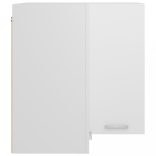 “Lyon” fehér szerelt fa függő sarokszekrény 57 x 57 x 60 cm
