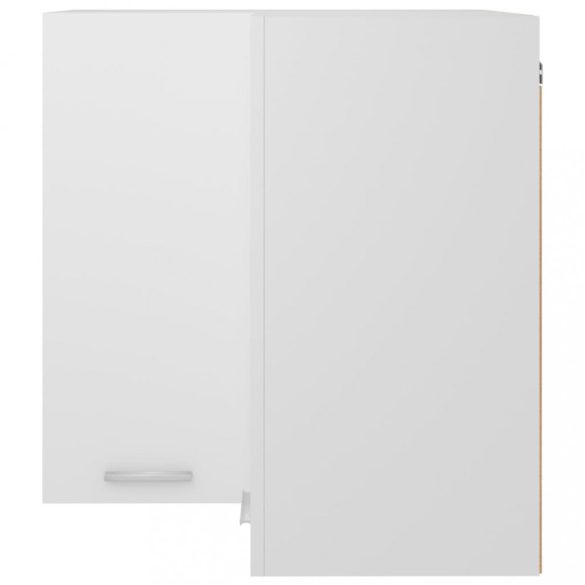 “Lyon” fehér szerelt fa függő sarokszekrény 57 x 57 x 60 cm