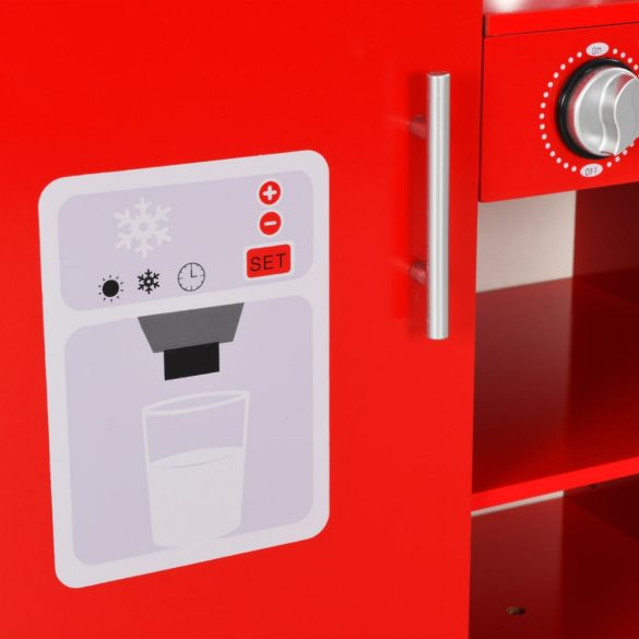 piros MDF játékkonyha 84 x 31 x 89 cm