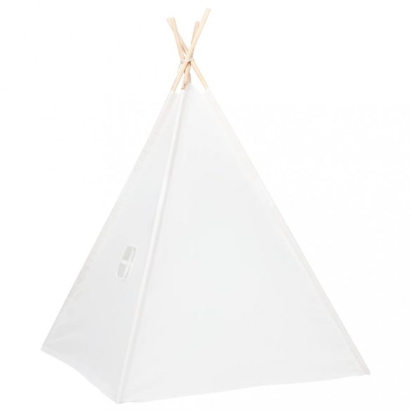 fehér barackhéj gyermek tipisátor zsákkal 120 x 120 x 150 cm