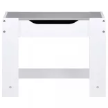 fehér MDF gyerekasztal két székkel