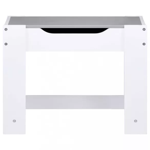 fehér MDF gyerekasztal két székkel