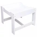 fehér MDF gyerekasztal két székkel