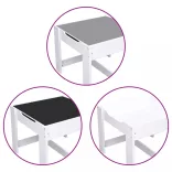 fehér MDF gyerekasztal két székkel