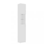 fehér szerelt fa fürdőszobaszekrény 32 x 25,5 x 190 cm