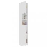 fehér szerelt fa fürdőszobaszekrény 32 x 25,5 x 190 cm