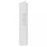 fehér szerelt fa fürdőszobaszekrény 32 x 25,5 x 190 cm