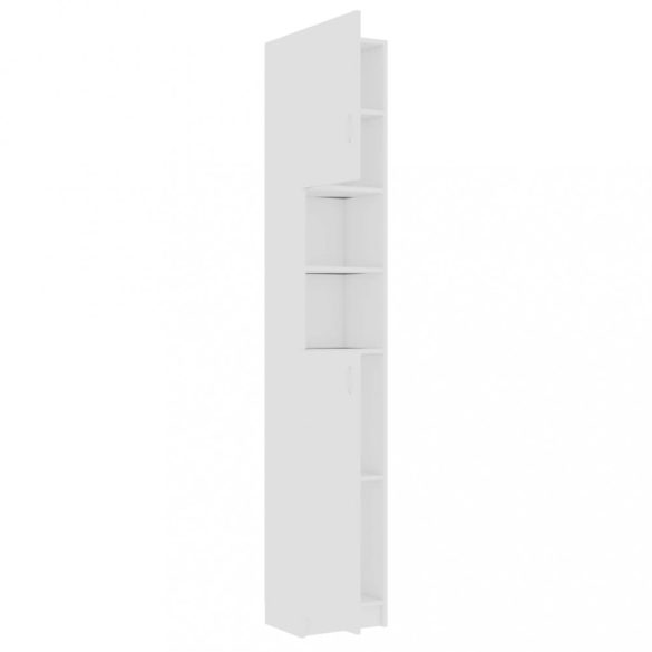 fehér szerelt fa fürdőszobaszekrény 32 x 25,5 x 190 cm