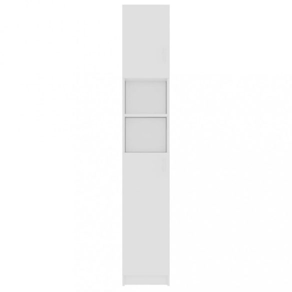 fehér szerelt fa fürdőszobaszekrény 32 x 25,5 x 190 cm