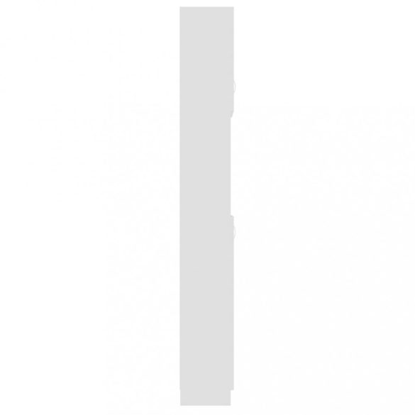 fehér szerelt fa fürdőszobaszekrény 32 x 25,5 x 190 cm