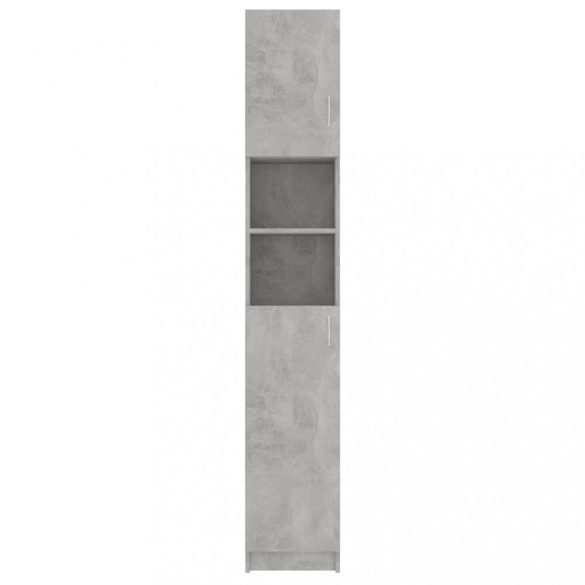 betonszürke szerelt fa fürdőszobaszekrény 32 x 25,5 x 190 cm