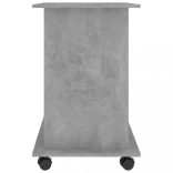 betonszürke szerelt fa számítógépasztal 80 x 50 x 75 cm