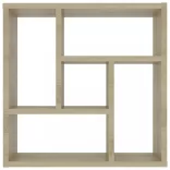 sonoma tölgy szerelt fa fali polc 45,1 x 16 x 45,1 cm
