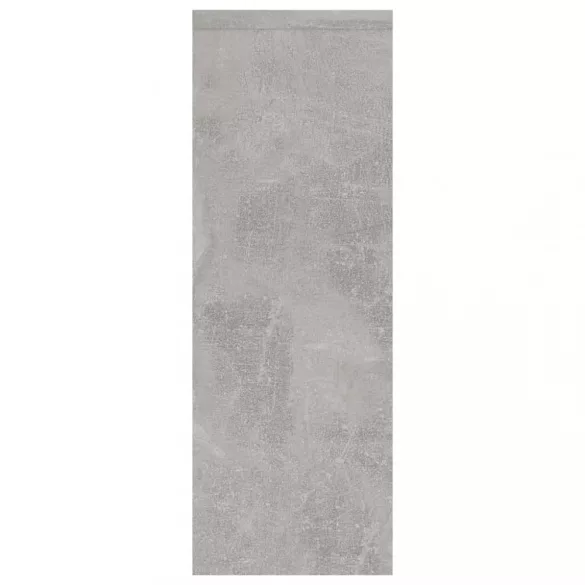 betonszürke szerelt fa fali polc 45,1 x 16 x 45,1 cm