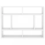 fehér szerelt fa fali polc 75 x 16 x 55 cm