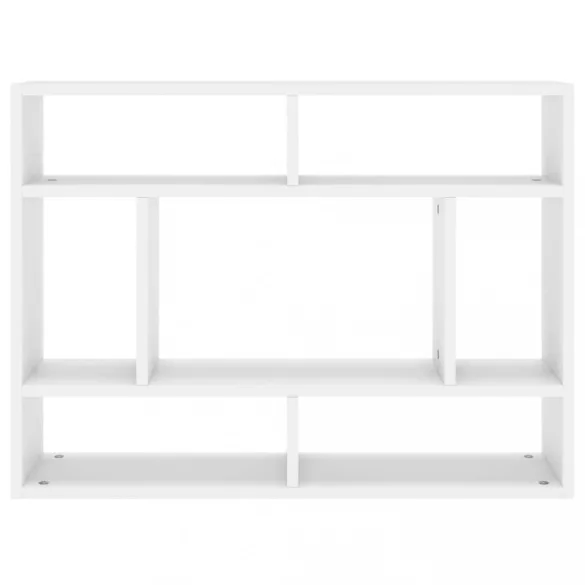 fehér szerelt fa fali polc 75 x 16 x 55 cm