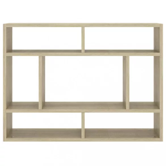 sonoma tölgy szerelt fa fali polc 75 x 16 x 55 cm