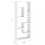 fehér szerelt fa fali polc 36 x 16 x 90 cm