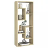 sonoma tölgy szerelt fa fali polc 36 x 16 x 90 cm