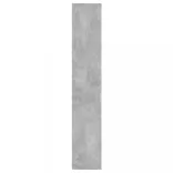 betonszürke szerelt fa fali polc 36 x 16 x 90 cm