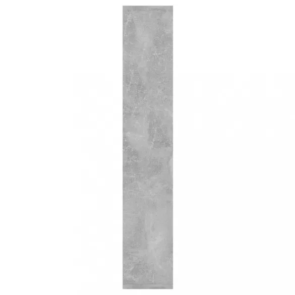 betonszürke szerelt fa fali polc 36 x 16 x 90 cm