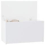 fehér szerelt fa tárolóláda 84 x 42 x 46 cm