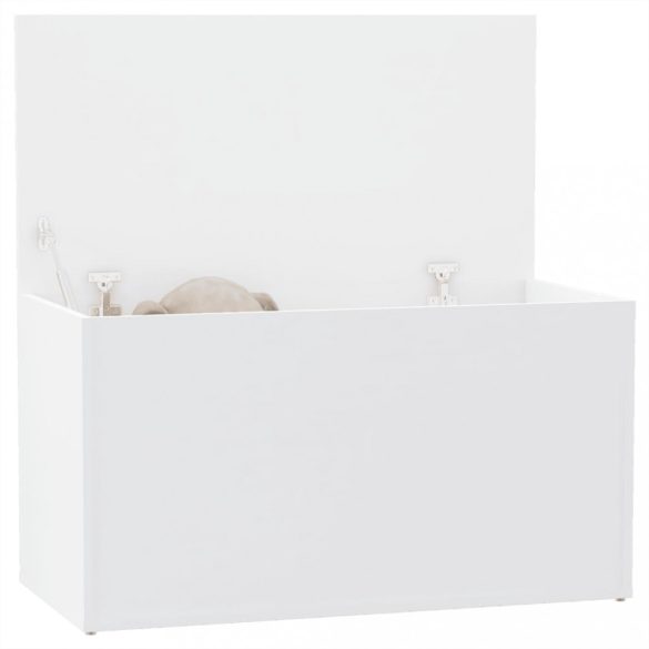 fehér szerelt fa tárolóláda 84 x 42 x 46 cm