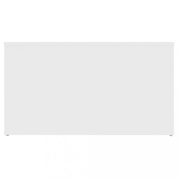 fehér szerelt fa tárolóláda 84 x 42 x 46 cm