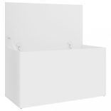 fehér szerelt fa tárolóláda 84 x 42 x 46 cm