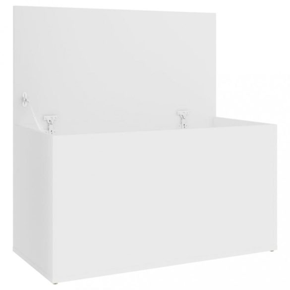 fehér szerelt fa tárolóláda 84 x 42 x 46 cm