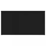 fekete szerelt fa tárolóláda 84 x 42 x 46 cm