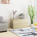 sonoma tölgy színű szerelt fa tárolóláda 84 x 42 x 46 cm