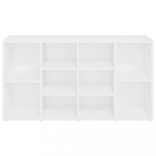 fehér szerelt fa cipőtároló pad 103 x 30 x 55 cm